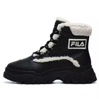 Кроссовки warm snow boots 'black white' Fila, черный