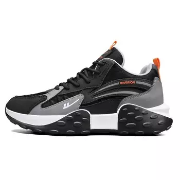 Кроссовки WARRIOR Chunky Sneakers Men High-top Grey/white, черный/серый