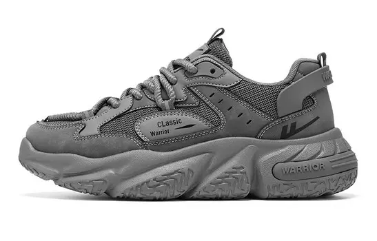 Кроссовки WARRIOR Chunky Sneakers Men Low-top, серый