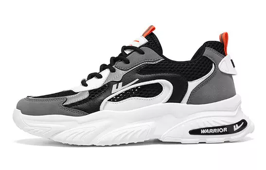 Кроссовки WARRIOR Chunky Sneakers Men Low-top, белый/черный