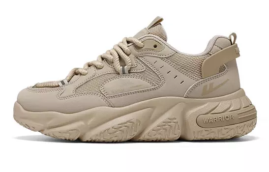 Кроссовки WARRIOR Chunky Sneakers Unisex Low-top Khaki, хаки