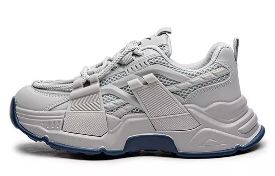 Кроссовки WARRIOR Chunky Sneakers Unisex Low-top Gray, серый