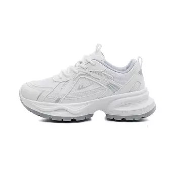 Кроссовки WARRIOR Chunky Sneakers Unisex Low-top White/Silver, белый/серебряный