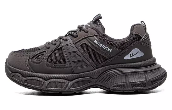 Кроссовки WARRIOR Chunky Sneakers Unisex Low-top Dark Brown, коричневый