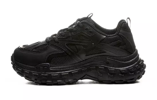 Кроссовки WARRIOR Chunky Sneakers Unisex Low-top Black, черный