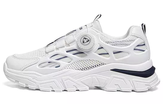 Кроссовки WARRIOR Chunky Sneakers Unisex Low-top Blue, белый/тёмно-синий