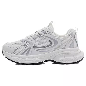 Кроссовки WARRIOR Chunky Sneakers Women's Low-top Black, белый/серебряный