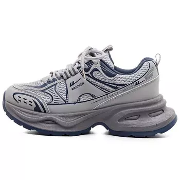 Кроссовки WARRIOR Chunky Sneakers Women's Low-top Gray/Black, серый/черный