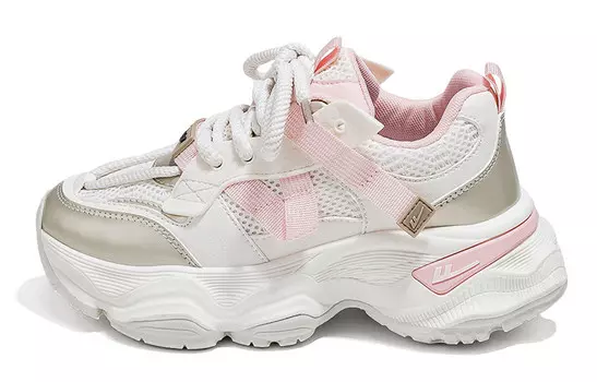 Кроссовки WARRIOR Chunky Sneakers Women's Low-top Rice Gold Pink, розовый