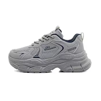 Кроссовки WARRIOR Chunky Sneakers Women's Low-top Black, серый