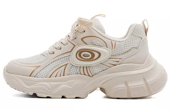 Кроссовки WARRIOR Chunky Sneakers Women's Low-top, бежевый