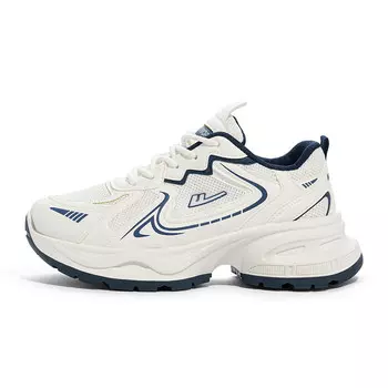 Кроссовки WARRIOR Chunky Sneakers Women's Low-top White/Dark Blue, белый/темно-синий