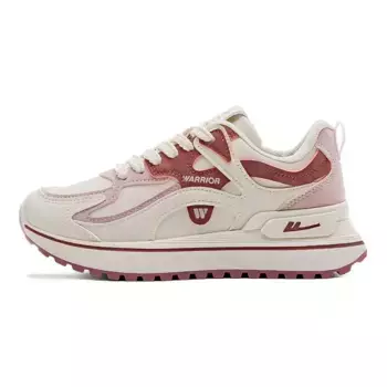 Кроссовки WARRIOR Chunky Sneakers Women's Low-top Beige/Red, красный