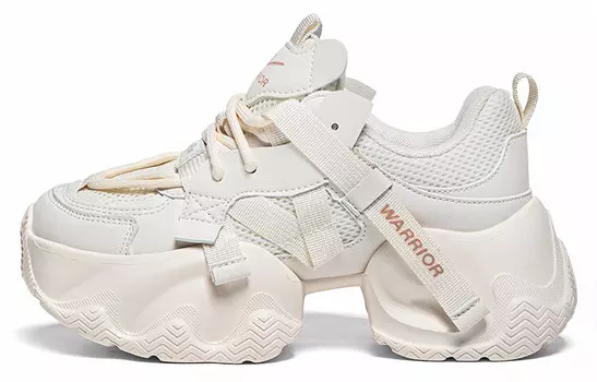 Кроссовки WARRIOR Chunky Sneakers Women's Low-top Beige, бежевый