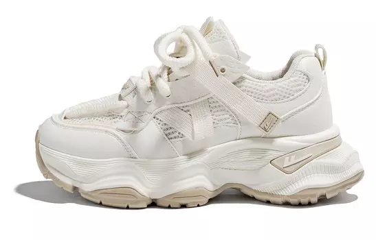 Кроссовки WARRIOR Chunky Sneakers Women's Low-top Beige, бежевый
