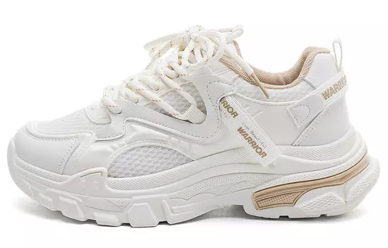 Кроссовки WARRIOR Chunky Sneakers Women's Low-top Khaki, бежевый