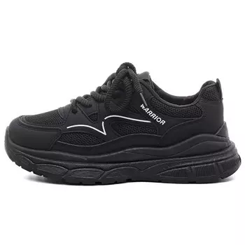 Кроссовки WARRIOR Chunky Sneakers Women's Low-top Black, черный