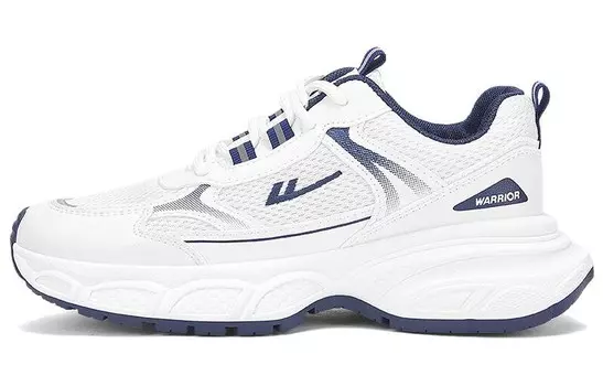 Кроссовки WARRIOR Chunky Sneakers Women's Low-top White/Blue, белый/синий