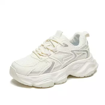 Кроссовки WARRIOR Chunky Sneakers Women's Low-top Gray, серый