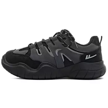 Кроссовки WARRIOR Chunky Sneakers Women's Low-top Dark Gray, черный/серый