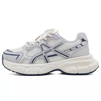 Кроссовки WARRIOR Chunky Sneakers Women's Low-top Beige Grey/blue, голубой