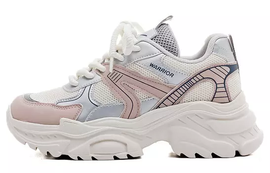 Кроссовки WARRIOR Chunky Sneakers Women's Low-top, бежевый/черный