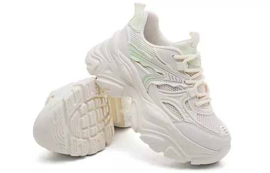 Кроссовки WARRIOR Chunky Sneakers Women's Low-top Mi/light Green, зеленый