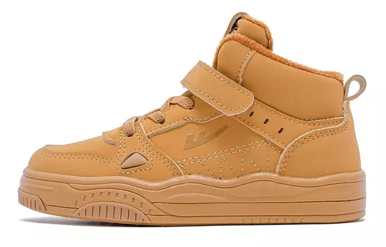 Кроссовки WARRIOR Kids Skateboarding Shoes Kids High-top Khaki, хаки