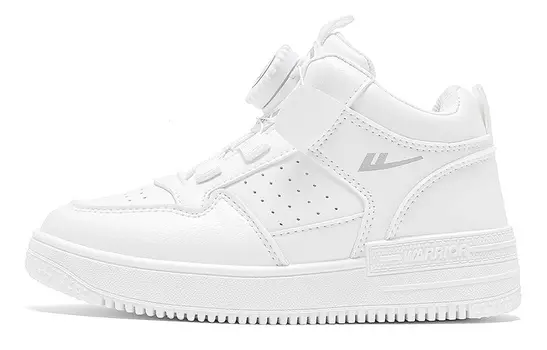 Кроссовки WARRIOR Kids Skateboarding Shoes Kids High-top, белый