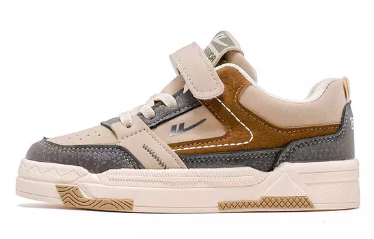 Кроссовки WARRIOR Kids Skateboarding Shoes Kids Low-top, бежевый/красный