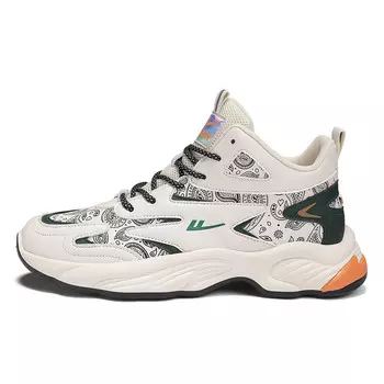 Кроссовки WARRIOR Lifestyle Shoes Men High-top Black/grey/lake Green, зеленый