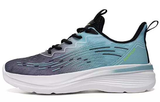 Кроссовки WARRIOR Lifestyle Shoes Men Low-top Black/Light Blue, черный/голубой