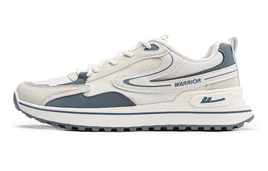 Кроссовки WARRIOR Lifestyle Shoes Men Low-top Beige/Blue, бежевый/синий