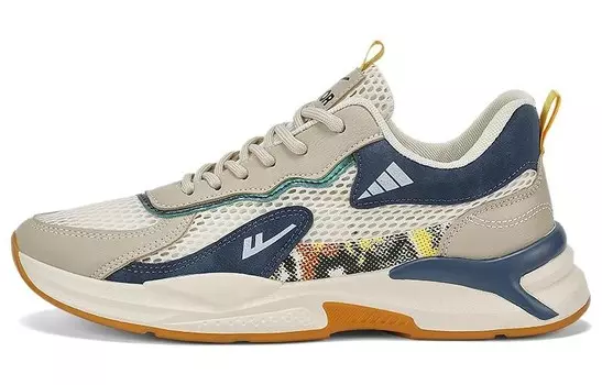 Кроссовки WARRIOR Lifestyle Shoes Men Low-top Blue, бежевый/синий