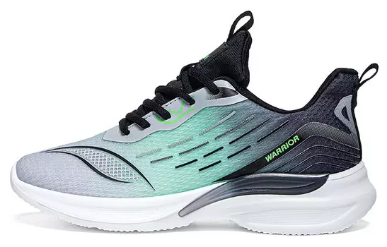 Кроссовки WARRIOR Lifestyle Shoes Men Low-top Black/Green, черный/зеленый