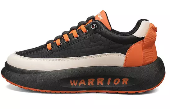 Кроссовки WARRIOR Lifestyle Shoes Men Low-top Black/grey/orange, черный/серый/оранжевый