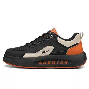 Кроссовки WARRIOR Lifestyle Shoes Men Low-top Black/Rice/Orange, черный/оранжевый