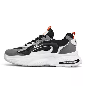 Кроссовки WARRIOR Lifestyle Shoes Men Low-top White/Black/Gray, белый/черный