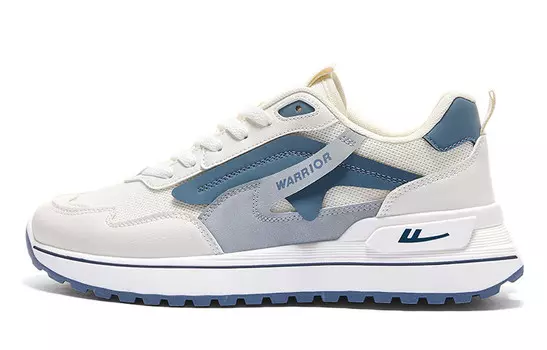 Кроссовки WARRIOR Lifestyle Shoes Men Low-top Beige Gray Fog Blue, голубой