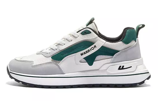 Кроссовки WARRIOR Lifestyle Shoes Men Low-top Beige/Green/Gray, зеленый