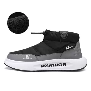 Кроссовки WARRIOR Lifestyle Shoes Men Mid-top Black, черный/серый