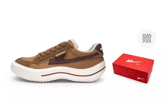 Кроссовки WARRIOR Lifestyle Shoes Unisex Low-top Coffee, коричневый