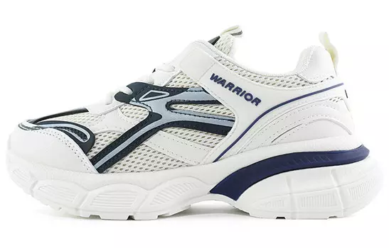 Кроссовки WARRIOR Lifestyle Shoes Unisex Low-top Beige/Dark Blue, бежевый/темно-синий