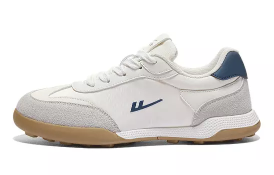 Кроссовки WARRIOR Lifestyle Shoes Unisex Low-top Beige/Dark Blue, бежевый/темно-синий
