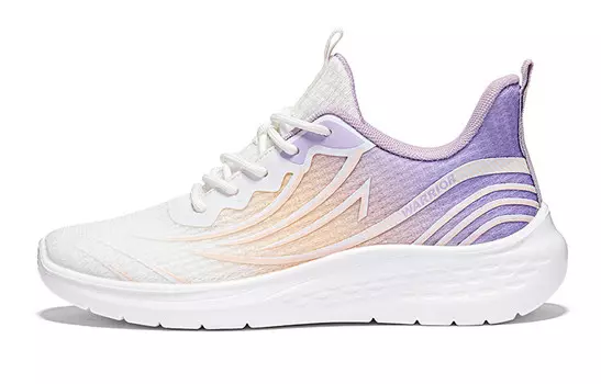 Кроссовки WARRIOR Lifestyle Shoes Women's Low-top White, Pinkish, Purple, белый/фиолетовый