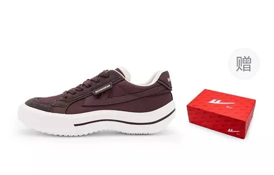 Кроссовки WARRIOR Ride The Wind And Waves Series Lifestyle Shoes Unisex Low-top Burgundy, цвет Burgundy