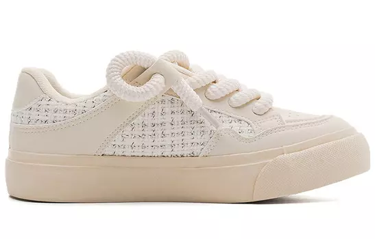 Кроссовки WARRIOR Skateboard Shoes Women's Low-Top Beige