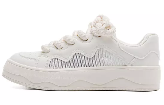 Кроссовки WARRIOR Skateboard Shoes Women's Low-Top Beige