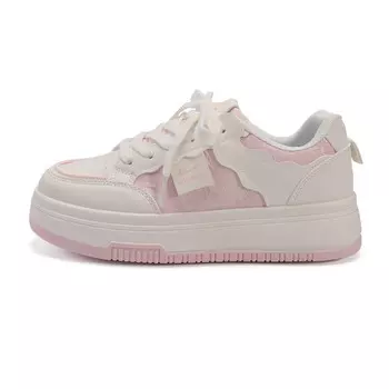 Кроссовки WARRIOR Skateboard Shoes Women's Low-Top Beige Pink