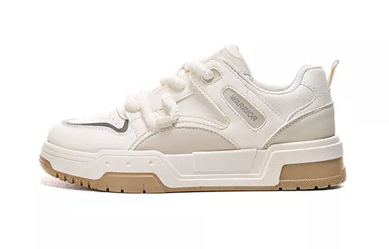 Кроссовки WARRIOR Skateboard Shoes Women's Low-Top Beige